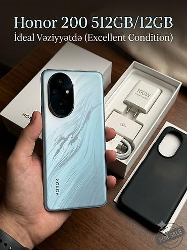 grundig 200: Honor 200 Pro, 512 GB, rəng - Mavi, Barmaq izi — 1