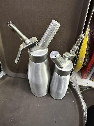 Кондитерский инвентарь: Сифон для взбитых сливок/пен и соусов - Материал корпуса: нержавеющая — 18