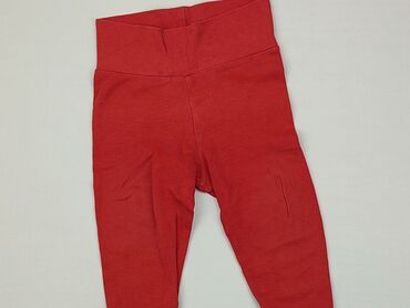 czerwone legginsy z wysokim stanem: Spodnie dresowe, Lupilu, 9-12 m, stan - Zadowalający