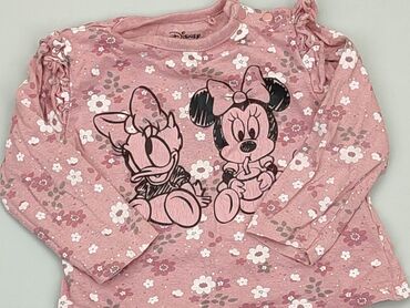 koszulka różowa: Bluzka, Fox&Bunny, 9-12 m, stan - Dobry