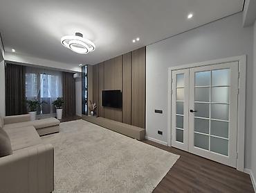 Продажа квартир: 3 комнаты, 109 м², Асанбай мкр Элитка, 7 этаж, Дизайнерский ремонт — 1