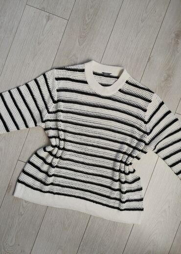 džemper i košulja: XL (EU 42), 2XL (EU 44), Rupičasti, Prugasti