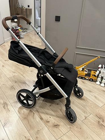 foo foo: Коляска, Cybex, цвет - Черный, Б/у, Самовывоз — 1