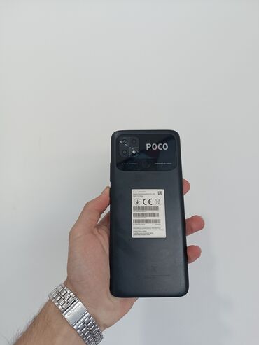 telefon flai e157: Poco C40, 64 ГБ, цвет - Черный, Кнопочный