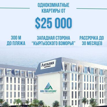 квартиры на ночь бишкек: Строится, Элитка, 1 комната, 21 м²