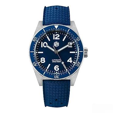 Ručni satovi: San Martin SN0139 - 39mm - Plava Potpuno nov muški sat San Martin — 7