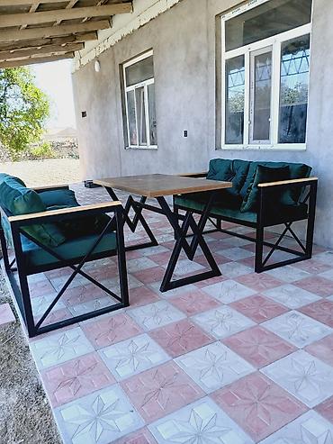 ucuz mebeler: Yeni, Kvadrat masa, Açılmayan, Skameykalar ilə, Azərbaycan — 5