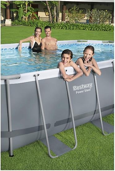 Бассейны: 488/305/107см. Bestway 56448 BW Каркасный бассейн Power Steel, 10949л — 9