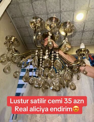 Quruducular: Çılçıraq, 10 və daha çox lampa, Xrustal
