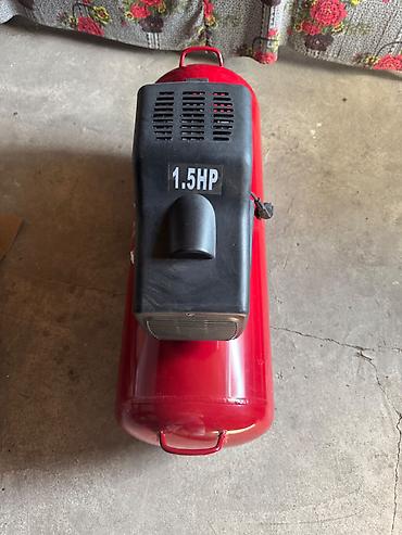 lavaş açan aparat: PAX Air Compressor – 1.5 HP, horizontal tipli, qırmızı metal hava — 3