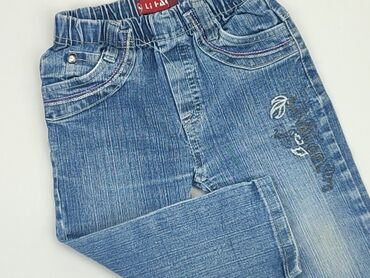 legginsy z cekinami dla dziewczynki: Denim pants, 12-18 months, condition - Very good