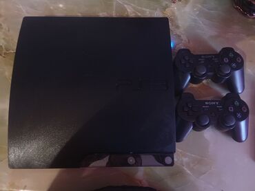 ps3 en ucuz: PlayStation3 slim 500 GB yaddaşı var 23 oyun var hamisida maraqlı