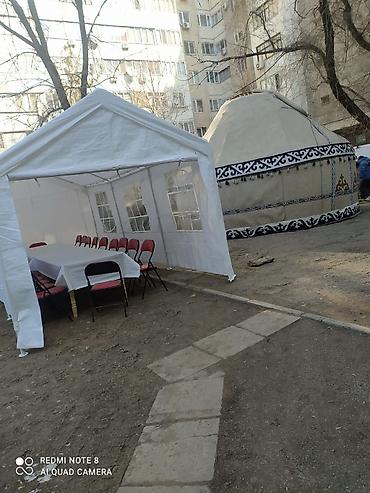 Спорт жана хобби: Боз үйлөрдү ижаралоо, Каркасы Жыгач, 70 баш, Полу менен, Самоор, Үстөл — 9