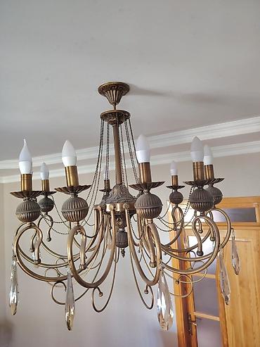 lyüstr: Çılçıraq, 10 və daha çox lampa, Metal — 1