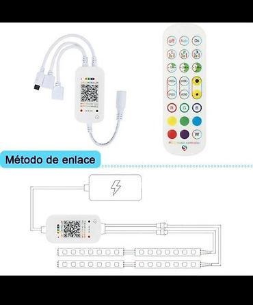 Rasveta: Bluetooth LED muzički Kontrolor dvostrukih izlaza za telefon. DC 5V — 3