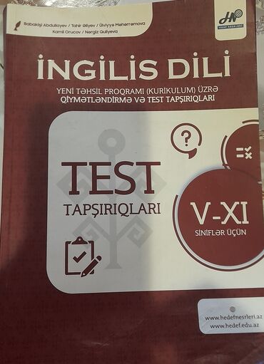 9 cu sinif dim ingilis dili: İngilis dili Hədəf Nəşrləri 5-11 siniflər üçün Test Tapşırıqları