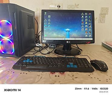 narda limitsiz internet: Masaüstü kompüter seti – RGB fanlı korpus, monitor və klaviatura ilə — 7