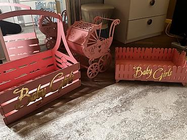 sade dırnaq bezekleri: Məhsul: Tematik dekor dəsti – “Baby Girl” Təsvir: - Yeni doğulan qız — 1