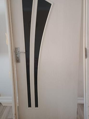 Ağ rəngdə interyer qapısı dəsti - Material: ağ rəngli ağac teksturalı