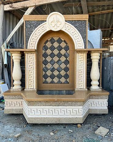 su suzən das: Qranit və süni daşdan dekorativ fasad/fıskiyə kompozisiyası - — 9
