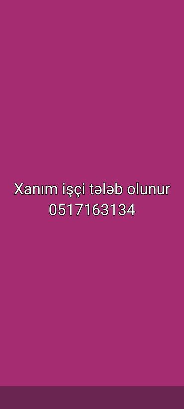 Медицина, фармацевтика: Xanım işçi tələb olunur İş mebel sahəsinə aiddir parça kəsimi Maçalka