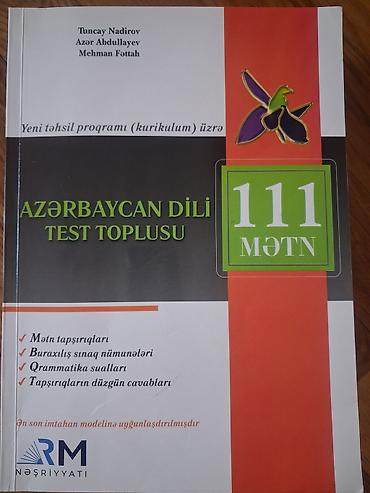 Testlər: Məhsul: “Azərbaycan dili – Test toplusu: 111 mətn” (Yeni təhsil — 1