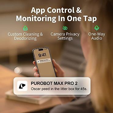 aypet pro m2: 🐱 Petkit Purobot MAX Pro 2 (P9904 Pro2) – Ağıllı Özünü Təmizləyən — 4