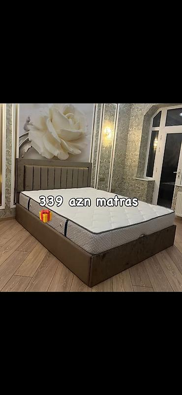 матрас двуспальный: Ortopedik yaylı matras - Ölçü: ikinəfərlik çarpayılar üçün standart — 1