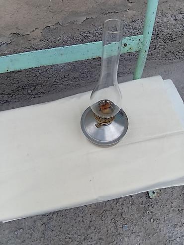 Керосиновые лампы: Керосиновая лампа с высоким стеклянным плафоном (колбой) и — 5