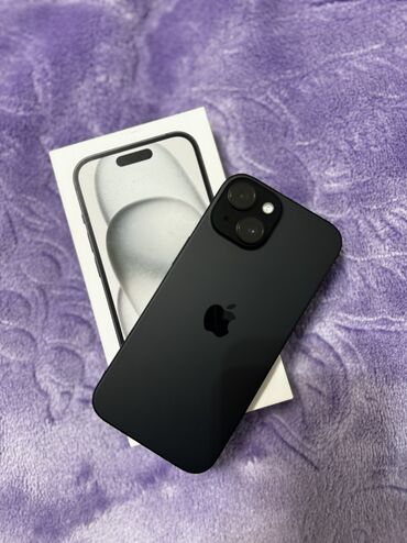 ikinci el iphone 13: IPhone 15, 128 ГБ, Черный