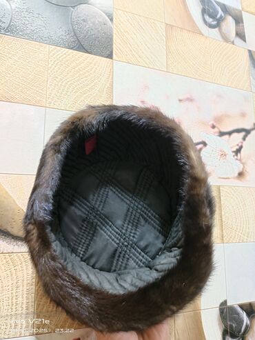 кошелек мужской кожаный ручной работы: Шапка, Ушанка, Норка, Зима