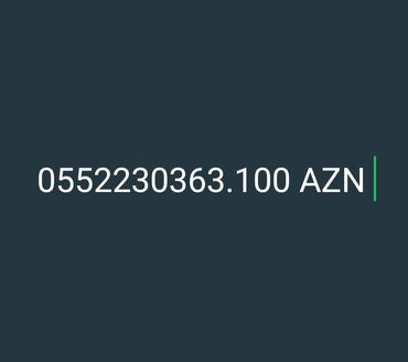 Çəngəllər: Nömrə: ( 055 ) ( 2230363 )