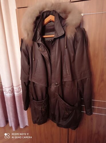 теплые женские куртки на зиму: Кожаная куртка, Натуральная кожа, 5XL (EU 50)