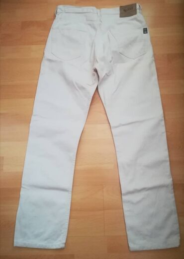 Farmerke: Farmerke GAS vel 32, bele, rebrasti texas, original, kao nove, jednom — 9