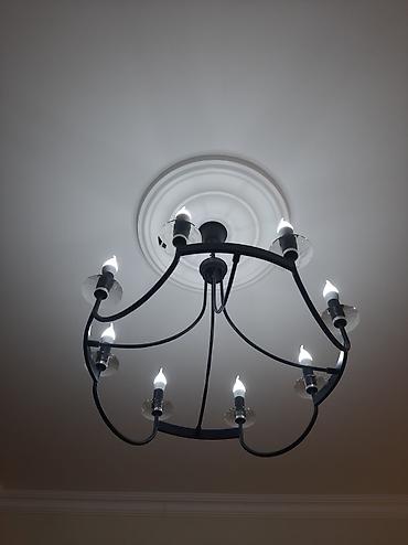 antik şamdan: Çılçıraq, 8 lampa, Metal — 4
