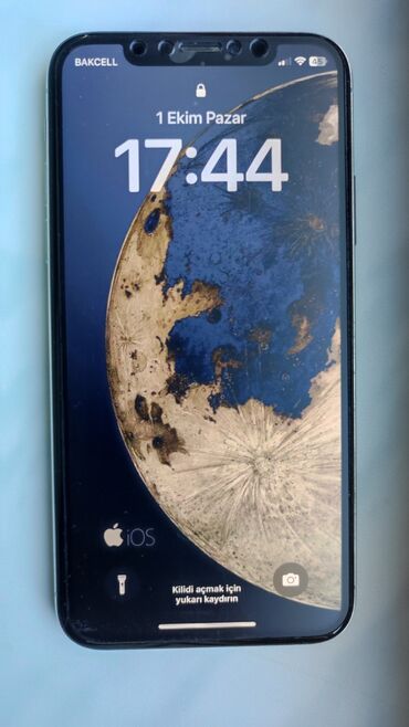 iphone x platasi: IPhone X, 64 GB, Gümüşü, Face ID