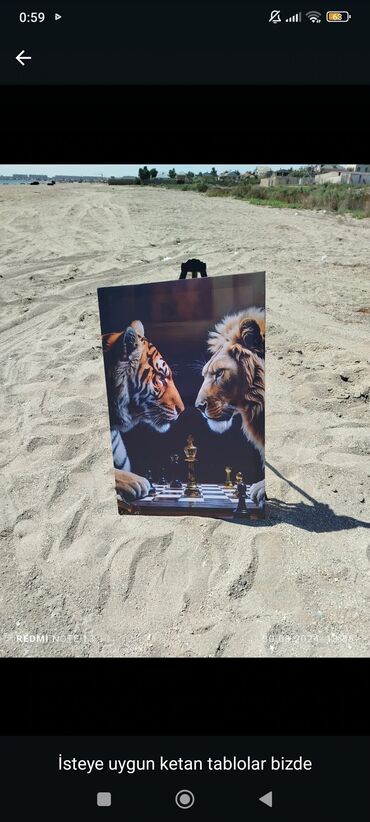 Şəkillər, tablolar: Kətan üzərində dekorativ tablolar - İstəyə uyğun fərdi dizaynlar — 5