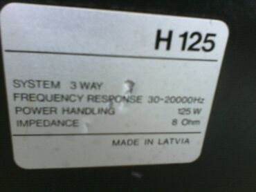 Zvučnici i stereo sistemi: Art audio H 125 - 2 para odlicni zvucnici; 8 inca; 8 oma; 125w; na lalafo.rs — 2 Zvučnici i stereo sistemi: Art audio H 125 - 2 para odlicni zvucnici; 8 inca; 8 oma; 125w; — 2