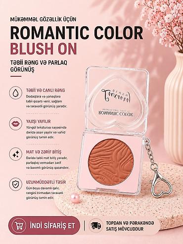 Göz kölgələri: ROMANTIC COLOR Eyeshadow Palette - Göz makiyajı üçün peşəkar ten — 5
