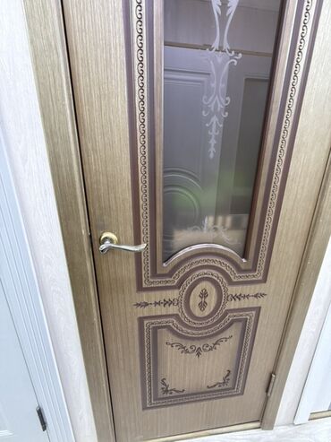 стекло в межкомнатную дверь: Межкомнатная дверь со стеклом, Витражная, цвет - Бежевый