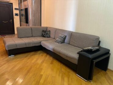 диван в стиле лофт: Угловой диван, Б/у, Раскладной, С подъемным механизмом, Ткань