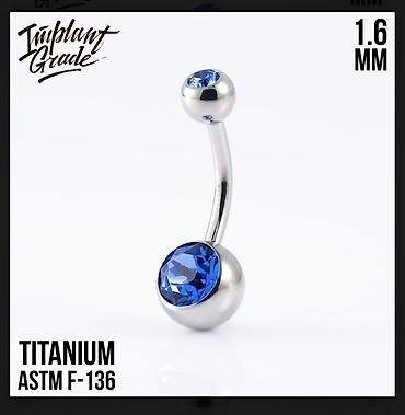 qizil pirsing: ASTM F-136 titan material pirsinglər satılır. Peremium keyfiyyət — 6