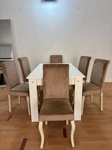 купить айфон 6 с бу: Qonaq otağı üçün, İşlənmiş, Açılmayan, Kvadrat masa, 6 stul