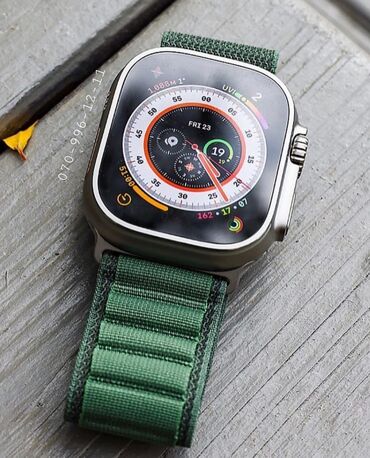 wireless: Qol saatı Smart saat Hw8 ultra Apple watch ultra 49mm super copy