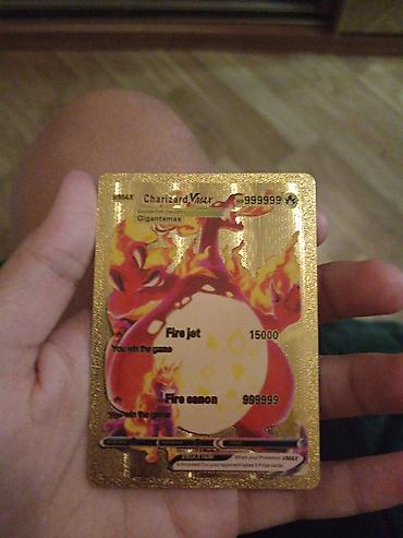 turnik ev ucun type 1: Məhsul: Pokémon kolleksiya kartı – Charizard VMAX (qızılı metal — 1