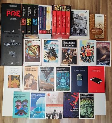Hamısı əla vəziyyətdə yeni və az işlənmiş kitablar. 3 manatdan