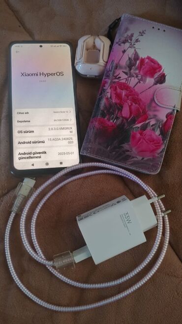 Xiaomi: Xiaomi Redmi Note 12, 128 GB, rəng - Mavi, 
 Barmaq izi, İki sim kartlı