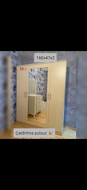 skaflar: 📌 Dolab sifarişlə hazırlanır Rəng seçimi var. Ölçüsü 160/47/2 Matreal — 2