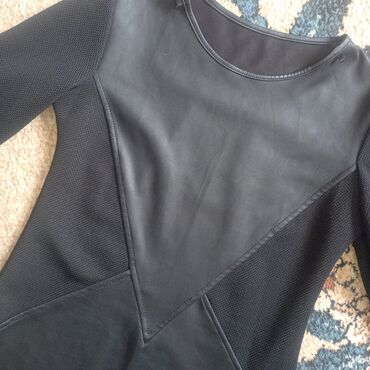 waikiki crna haljina: A-Dress S (EU 36), bоја - Crna, Koktel, klub, Dugih rukava