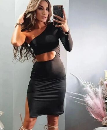 Haljine: 2XL, bоја - Crna, Koktel, klub, Dugih rukava na lalafo.rs — 14 Haljine: 2XL, bоја - Crna, Koktel, klub, Dugih rukava — 14